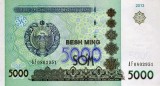 Bancnota Uzbekistan 5000 Sum 2013 P-83 UNC Necirculata | Bancnote Uzbekistan