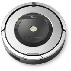 Robot de aspirare Roomba 886, AeroForce, Wall Follow, Room to Room, Senzor detectare scari, Baterie Xlife, Argintiu foto