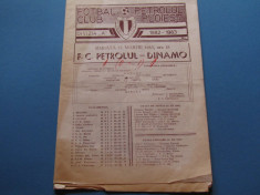 Program meci fotbal PETROLUL PLOIESTI - DINAMO BUCURESTI (12.03.1983) foto
