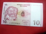 Bancnota 10 centime 1997 Congo , cal.NC