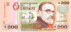 URUGUAY ? bancnota ? 200 Pesos Uruguayos ? 2011 ? P-89c ? UNC ? necirculata foto