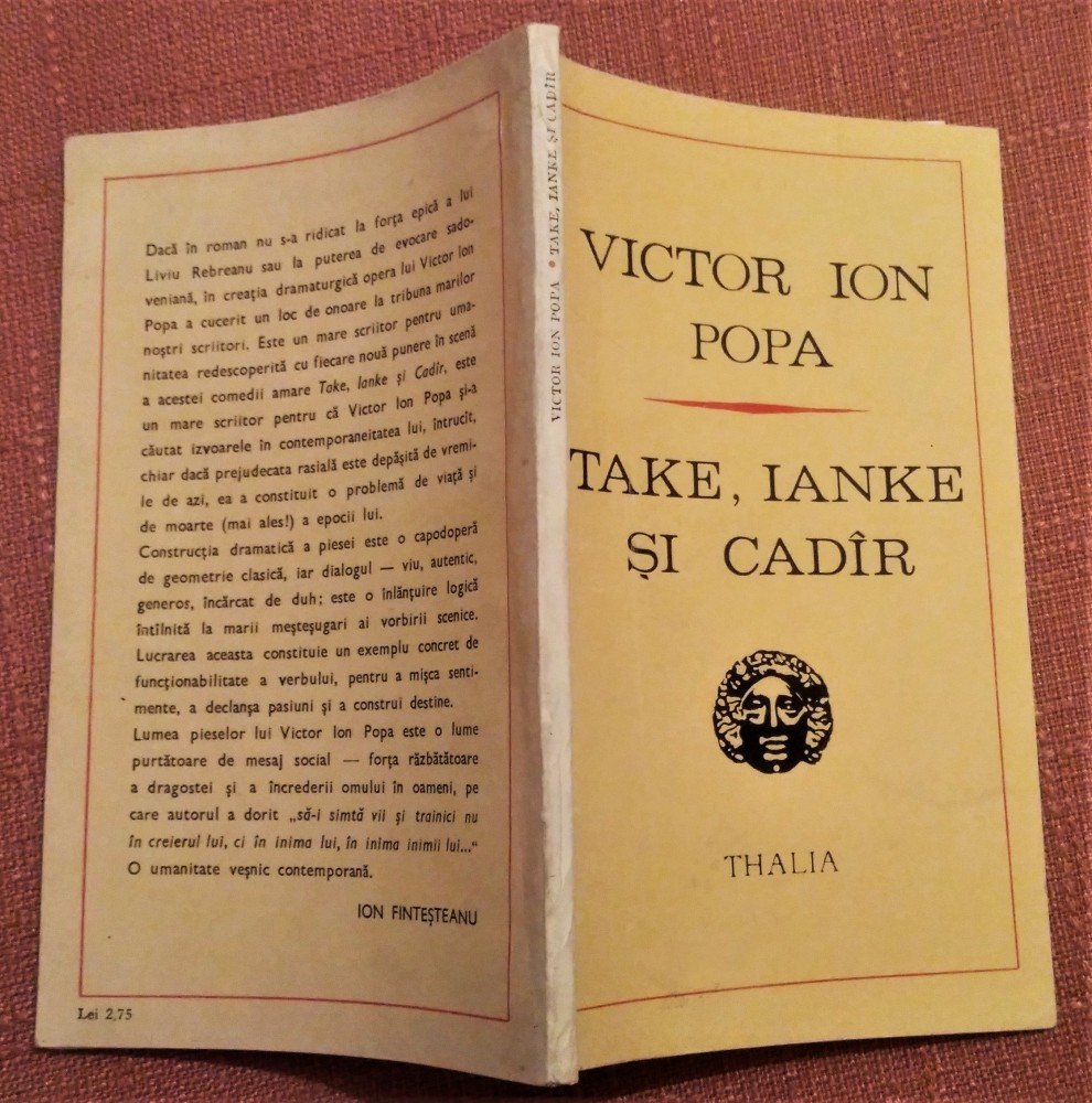 Take, Ianke si Cadir. Comedie in trei acte - Victor Ion Popa | arhiva  Okazii.ro