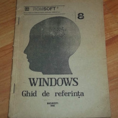 Windows ghid de referinta 1992 (ROMSOFT nr. 8)
