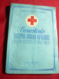 301. Crucea Rosie a RPR - Cunostinte despre Bolile Venerice pt.Activistii de Cruce Rosie 1955 , 76 pag