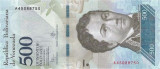 VENEZUELA █ bancnota █ 500 Bolivares █ 18.8. 2016 █ P-94a █ UNC