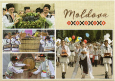 Moldova 2018, Costume populare, carte postala foto
