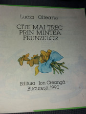 LUCIA OLTEANU CATE MAI TREC PRIN MINTEA FRUNZELOR foto