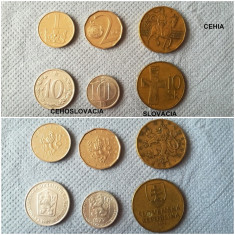 Lot monede Cehia, Slovacia, Cehoslovacia foto