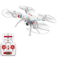 Quadcopter Explorers WiFi FPV cu Camera Video HD Alb - VV25526 foto