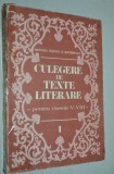 Culegere de texte literare clasele V -VIII 1989