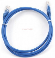 CABLU UTP Patch cord cat.5E&amp;amp;#44; 5m albastru foto