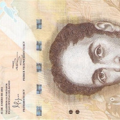 VENEZUELA █ bancnota █ 100 Bolivares █ 31.1. 2012 █ P-93e █ UNC