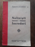 MARGARETA BUDALANESCU(dedicatie/semnatura) NELINISTI SI INCREDERI, 1937,PRINCEPS