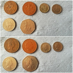 Lot monede Marea Britanie foto