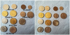 Lot monede Franta, Elvetia, Olanda, Austria, Belgia foto