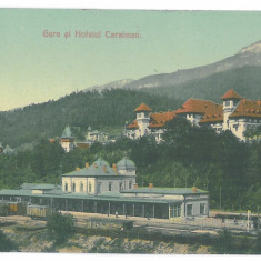 3165 - SINAIA, Prahova, Railway Station, Romania - old postcard - used - 1915