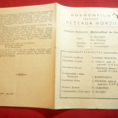 Program Cinema Sovrom Film - Reteaua Mortii 1949 prod. Bielorus Film