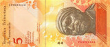 VENEZUELA █ bancnota █ 5 Bolivares █ 19.12. 2008 █ P-89c █ UNC