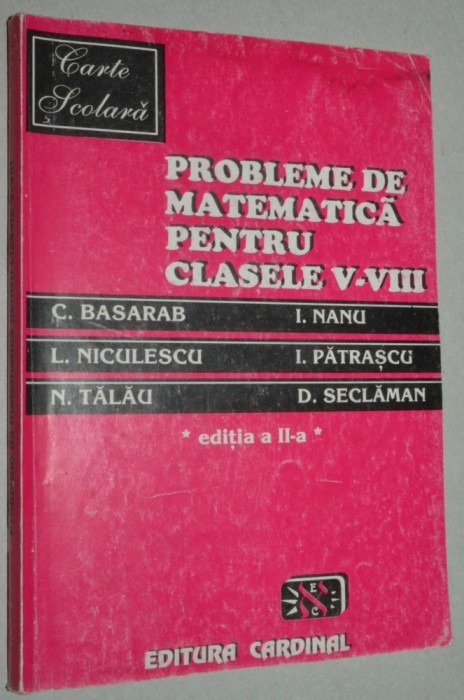 Probleme de Matematica pentru clasele V-VIII 1996