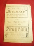 Program Teatru Cinema Luxor 1945 -Gradina Icoanei- Film 7 Fete indragostite