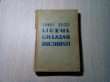 MONOGRAFIA LICEULUI &quot;GH. LAZAR&quot;-1860-1935 - 1935, 769 p.; hartie semi-velina, Alta editura