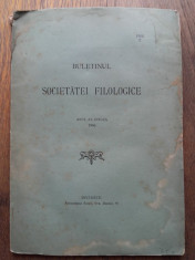 BULETINUL SOCIETATII FILOLOGICE,1906, TARA OASULUI foto