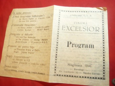 Program Cinema Excelsior , Film: Visul unei nopti de iarna 1946 foto