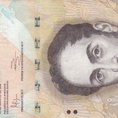 VENEZUELA █ bancnota █ 100 Bolivares █ 19.8. 2014 █ P-93h █ UNC
