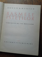 Basmele istetilor(ilustratii Val Munteanu)-Eugen Marian, 1957, COPERTI CARTONATE foto