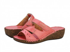 Sandale piele dama Relaxshoe Fontane roz 40622ROZ foto