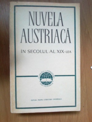 z1 Nuvela Austriaca In Secolul Al XIX-lea foto