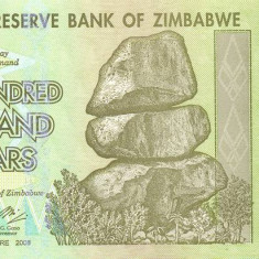 ZIMBABWE █ bancnota █ 500000 500.000 Dollars █ 2008 █ P-76a █ UNC █ necirculata