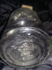 Sticla veche de laborator/farmacie cu dop,Clondir Original 25 cm,Transp.GRATUIT foto