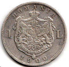 * Moneda 1 leu 1900 - 401 foto