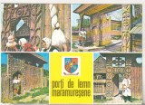 bnk cp Porti de lemn maramuresene - Vedere - uzata
