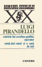 Pirandello -Caietele lui Serafino Gubbio, operator unul, nici unul si o suta de foto