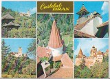 bnk cp Castelul Bran - Vedere - uzata - marca fixa