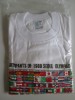 Raritate! Tricou nou masura XL cu tarile participante la Olimpiada Seoul 1988, Bumbac, Maneca scurta