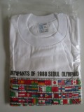 Cumpara ieftin Raritate! Tricou nou masura XL cu tarile participante la Olimpiada Seoul 1988, Bumbac, Maneca scurta