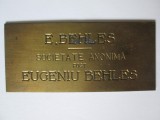 Cumpara ieftin Placheta E.Behles,Societate anonima pentru comertul de masini fostEugeniu Behles, Circulata, Iasi, Printata