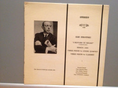 STRAVINSKY ? L?HISTOIRE DU SOLDAT/PIANO SONATA?(1963/MHS/USA) - VINIL/RAR/NM foto