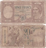 1926, 20 francs (P-7a.2) - Somalia Franceză (Djibouti)!