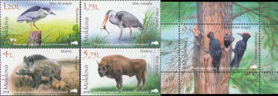 MOLDOVA 2018, Fauna, serie neuzata, MNH foto