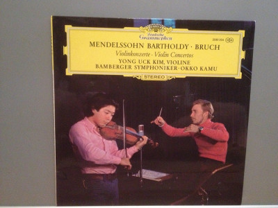 MENDELSSOHN /BRUCH &amp;ndash; VIOLIN CONCERTOS - Y.U.KIM (1977/POLYDOR/RFG) - VINIL/NM foto