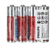 Bateriile AA AA 4 buc Power Alkaline (LR6P4F / 10)/Philips baterie AA 4 szt Power Alkaline (LR6P4F/10) - CM19326 foto