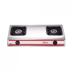 Aragaz inox cu 2 ochiuri Zilan ZLN-8365 foto