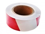Banda reflectorizanta tip fagure alba/rosie 02R/W 5cm x 25m CH, Oem