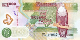 ZAMBIA ? bancnota ? 1000 Kwacha ? 2009 ? P-44g ? POLYMER ? UNC ? necirculata
