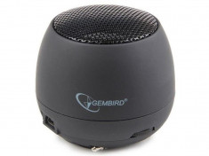 Boxe negre Gembird wireless/GEMBIRD PORTABLE SPEAKER WITH BUILT-IN BATTERY - CM18891 foto