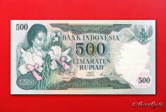 INDONEZIA - 500 Rupiah 1977 - UNC foto